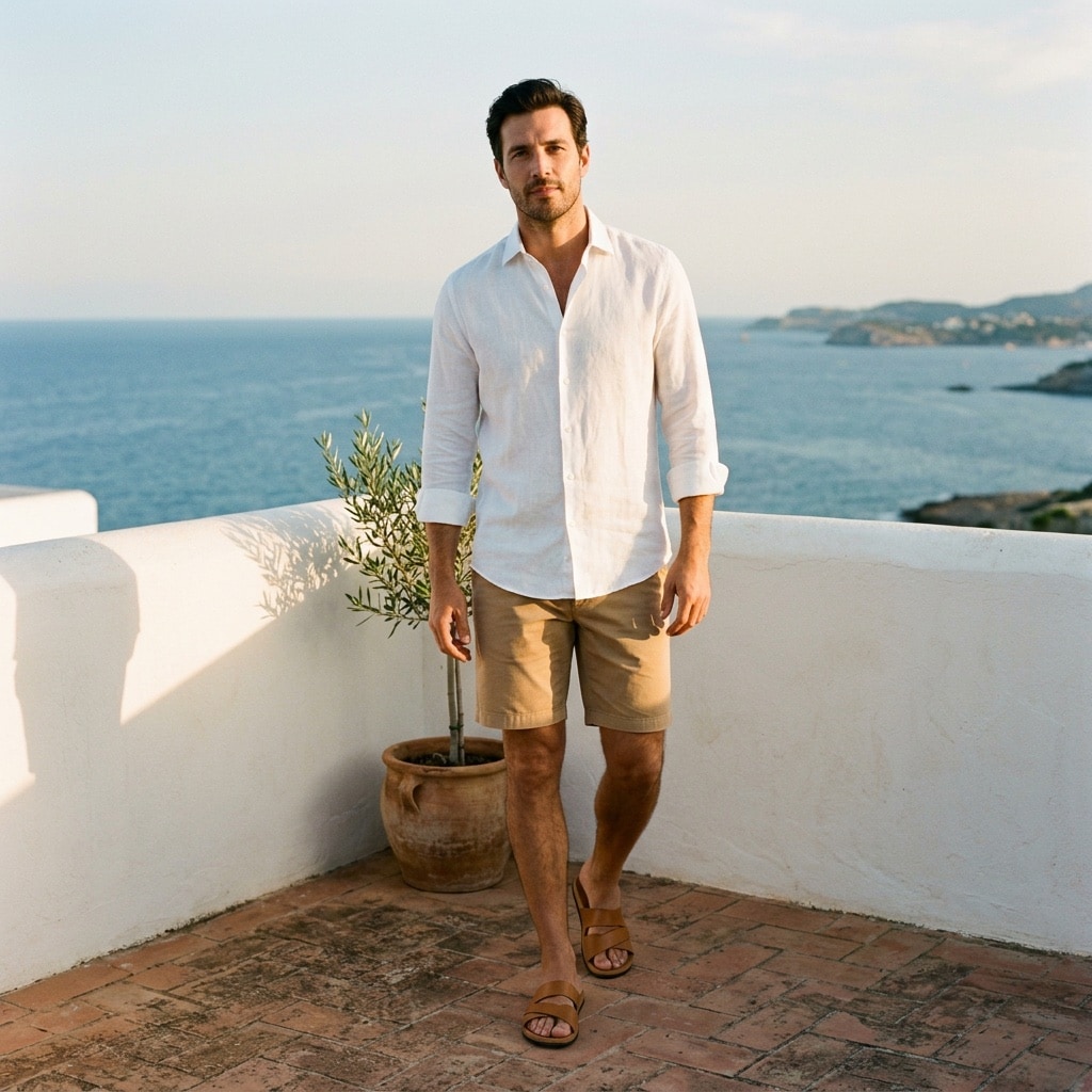 The same person wearing a BONOBOS shorts